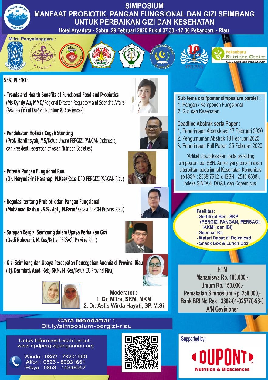Simposium Manfaat Probiotik, Pangan Fungsional dan Gizi Seimbang untuk Perbaikan Gizi dan Kesehatan