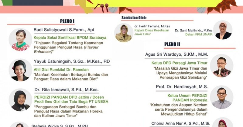 Keamanan dan Manfaat Kesehatan Bumbu dan Penguat Rasa edisi Jawa Timur