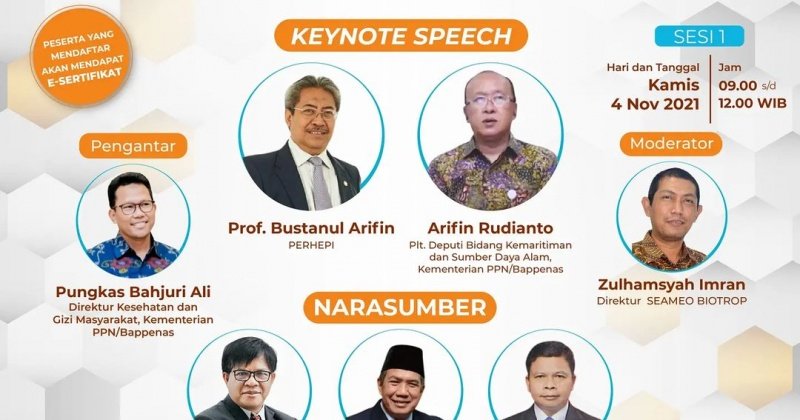 Webinar “Penguatan Sistem Pangan untuk Perbaikan Ekonomi, Gizi, dan Tangguh Bencana”