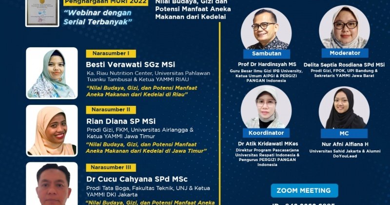 Nilai Budaya, Gizi, dan Potensi Manfaat Aneka Makanan dari Kedelai