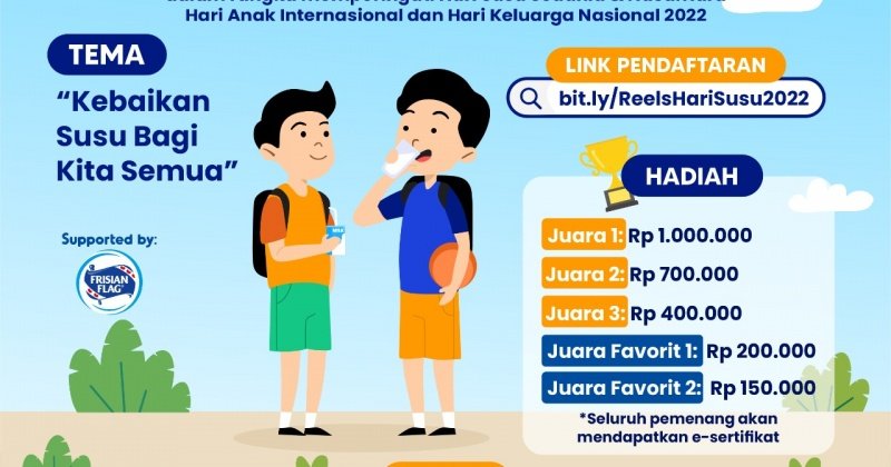 Lomba Video Reels Hari Susu Sedunia & Nusantara 2022