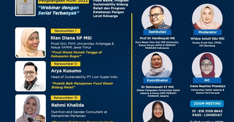 Food waste, Program Sustainability bidang Retail dan Program Ketahanan Pangan Level Keluarga