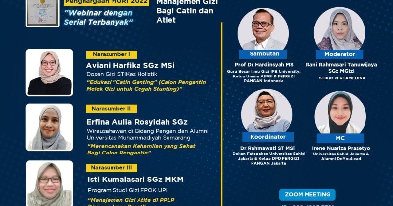 Manajemen Gizi Bagi Catin dan Atlet