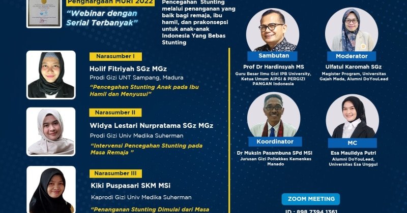 Pencegahan Stunting melalui Penanganan yang Baik bagi Remaja, Ibu Hamil, dan Prakonsepsi untuk Anak-anak Indonesia yang Bebas Stunting