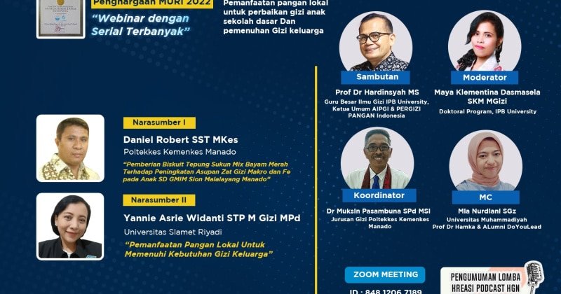Pemanfaatan Pangan Lokal untuk Perbaikan Gizi Anak Sekolah Dasar dan Pemenuhan Gizi Keluarga