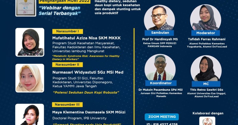 Healthy Dietery, Seduhan Daun Kopi untuk Kesehatan dan Dampak Stunting untuk Usia Produktif