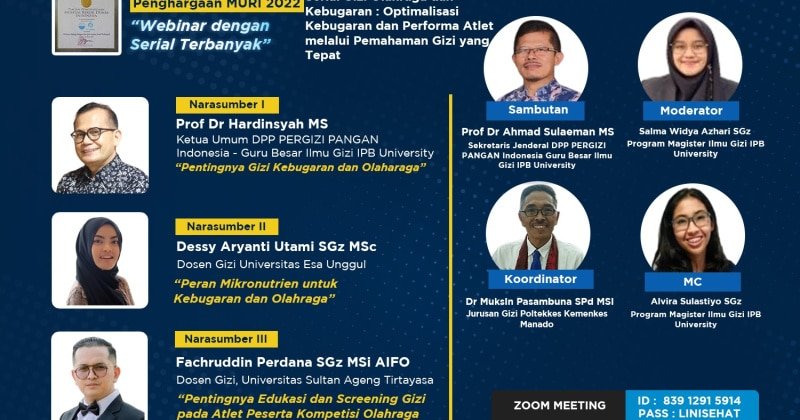 Serial Gizi Olahraga dan Kebugaran: Optimalisasi Kebugaran dan Performa Atlet melalui Pemahaman Gizi yang Tepat