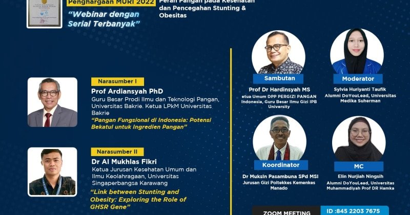 Peran Pangan pada Kesehatan dan Pencegahan Stunting & Obesitas
