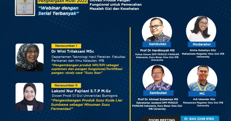 Inovasi Produk Pangan Fungsional untuk Pemecahan Masalah Gizi dan Kesehatan
