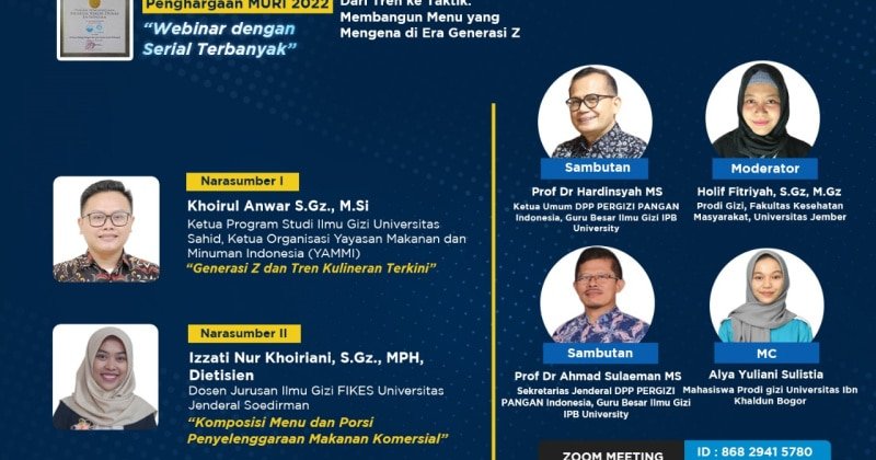 Webinar Spesial : Dari Tren ke Taktik: Membangun Menu yang Mengena di Era Generasi Z