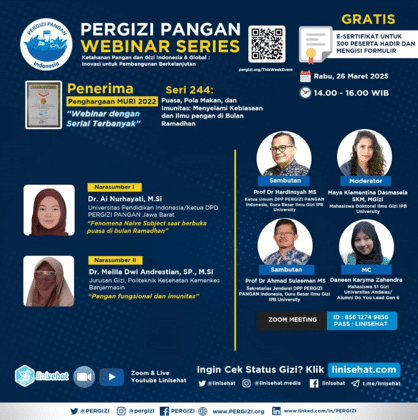 Tema: Puasa, Pola Makan, dan Imunitas: Menyelami Kebiasaan dan Ilmu pangan di Bulan Ramadhan